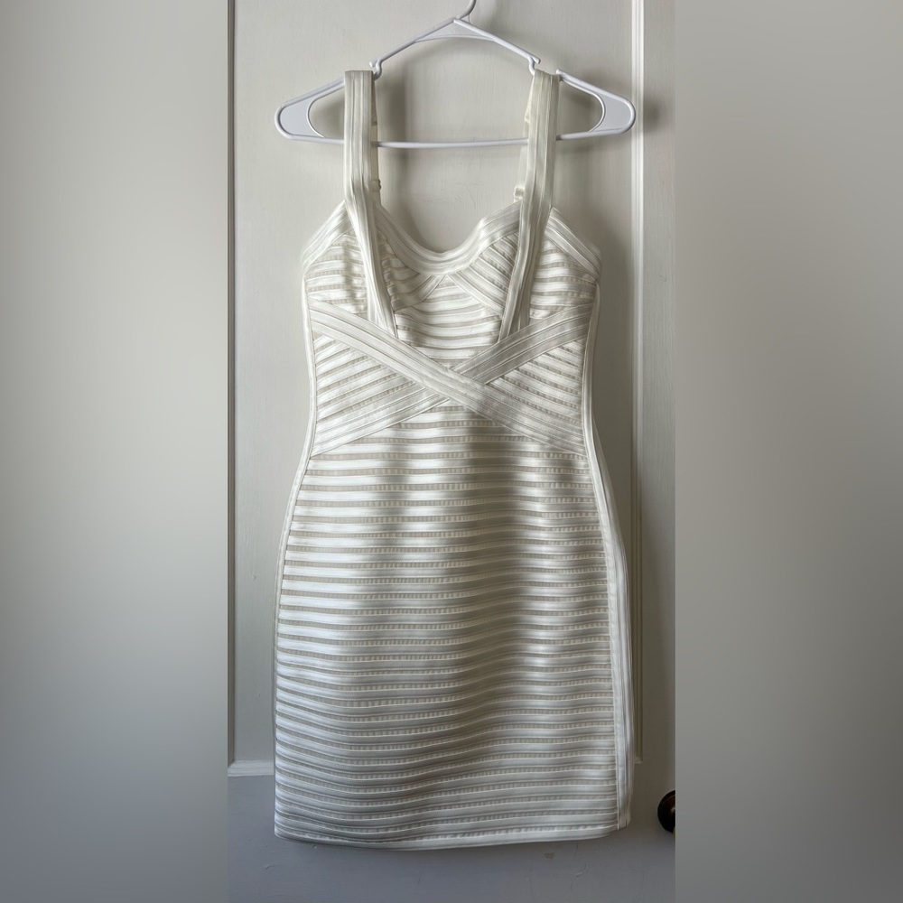 Bcbgmaxazria Rivas Style Women Gardenia Dress Sz 4